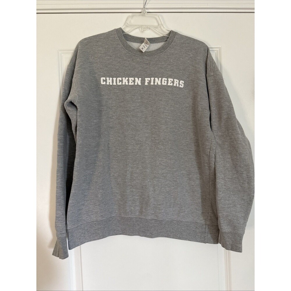Raising Cane's Chicken Fingers Gray Fleece Pullover Sweatshirt MEDIUM